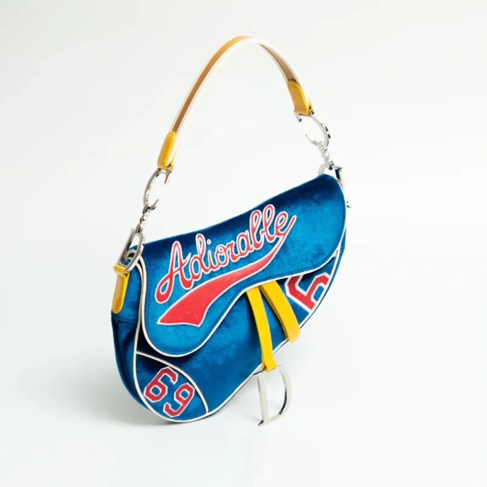 Dior ボディバッグ CDダイヤモンド　ネイビーブルー　美品　レア Dior | Bags | Dior Saddlebag Rare John Galliano Adiorable